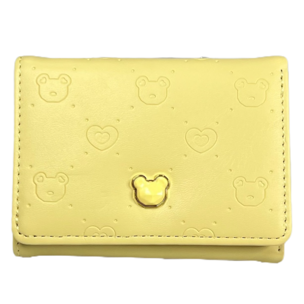 Изысканный женский кошелек из экокожи, желтого цвета
