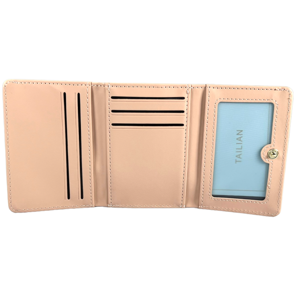 Изысканный женский кошелек из экокожи, желтого цвета