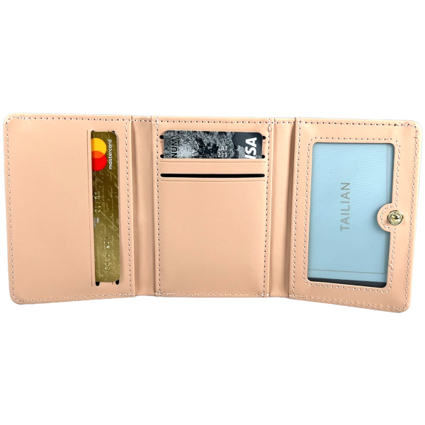 Изысканный женский кошелек из экокожи, желтого цвета