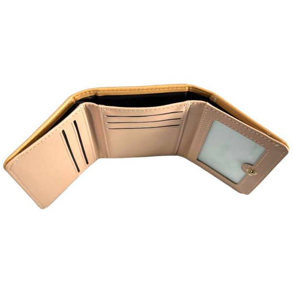 Повседневный женский кошелек из экокожи, оранжевый