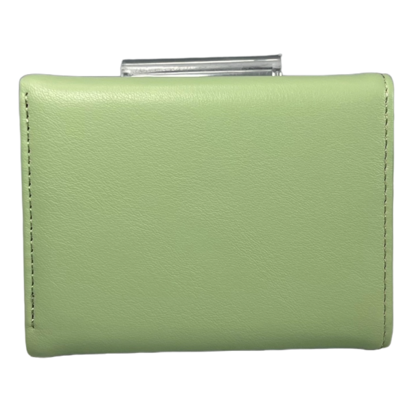 Стильный женский кошелек из экокожи, салатовый, 1 отделение для купюр
