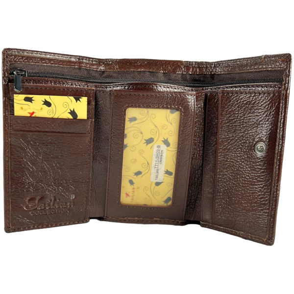 Женский кошелек из натуральной кожи, с кнопочной застежкой, монетница, цвет кримсон Женский кошелек из натуральной кожи, с кнопочной застежкой, монетница, цвет кримсон