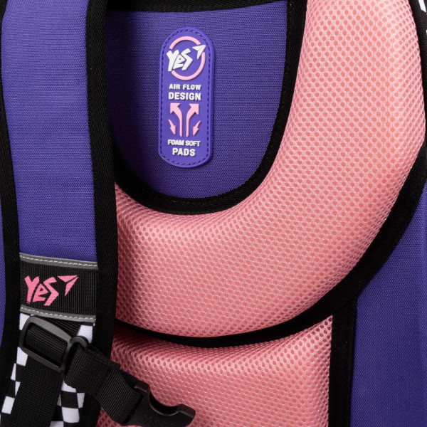 Рюкзак школьный полукаркасный Yes Academy S-91 два отделения, фронтальный карман, боковые карманы размер 38*29*13см Рюкзак школьный полукаркасный Yes Academy S-91 два отделения, фронтальный карман, боковые карманы размер 38*29*13см