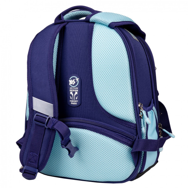 Школьный рюкзак YES, каркасный, два отделения, два боковых кармана, Little Star H-100 Школьный рюкзак YES, каркасный, два отделения, два боковых кармана, Little Star H-100