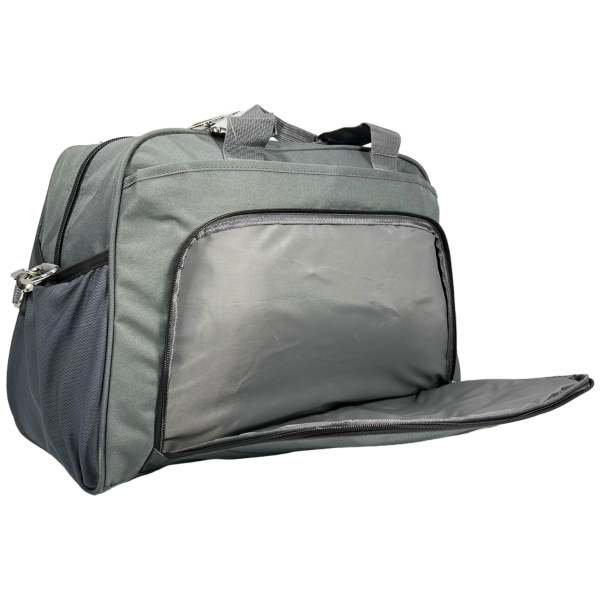 Дорожная сумка TONGSHENG на три выделения TS 633-5 серая Дорожная сумка TONGSHENG на три выделения TS 633-5 серая