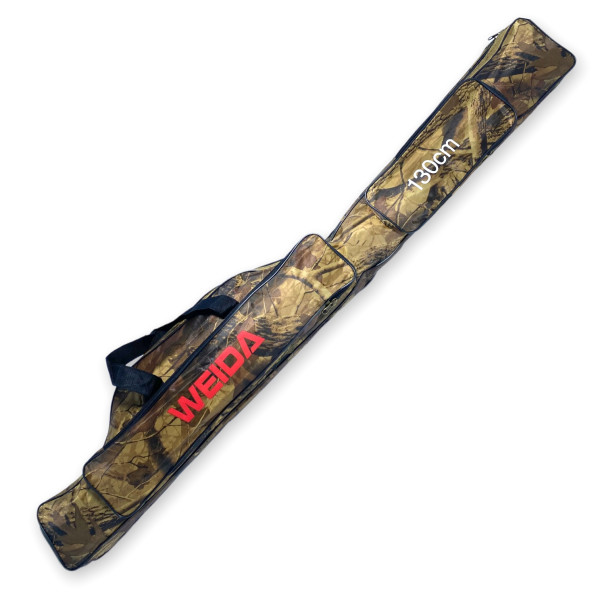 Чехол для удочек Weida 130-2M, две секции, мягкий, два дополнительных кармана, размер:130*20*20 см, камуфляж Чехол для удочек Weida 130-2M, две секции, мягкий, два дополнительных кармана, размер:130*20*20 см, камуфляж