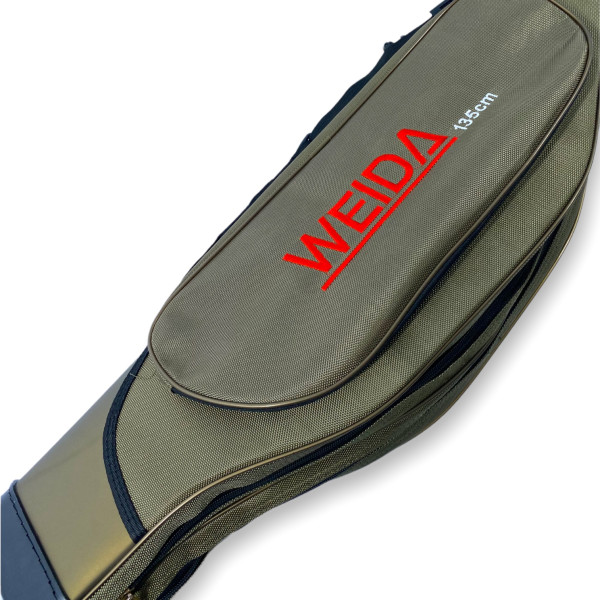 Чехол для удочек Weida 135-2, две секции, жесткий каркас, пластиковая ножка, размер: 135*23*15 см, хаки Чехол для удочек Weida 135-2, две секции, жесткий каркас, пластиковая ножка, размер: 135*23*15 см, хаки