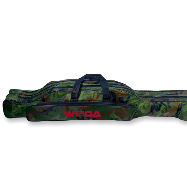 Чехол для удочек Weida 150-2M, две секции, мягкий, два дополнительных кармана, размер: 150*25*20 см, камуфляж Чехол для удочек Weida 150-2M, две секции, мягкий, два дополнительных кармана, размер: 150*25*20 см, камуфляж