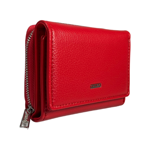 Жіночий гаманець екошкіра, червоний, 1 відділення для купюр та 5 осередків для карт Жіночий гаманець екошкіра, червоний, 1 відділення для купюр та 5 осередків для карт