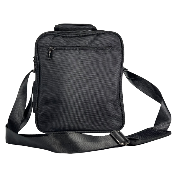 Комфортная сумка через плечо оптимального размера на шесть отделений, черная Комфортная сумка через плечо оптимального размера на шесть отделений, черная