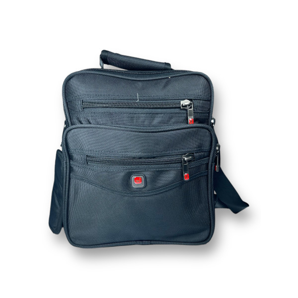 Сумка через плечо Star Dragon с двумя основными отделениями и четыре дополнительных кармана размер 31*26*9 черный