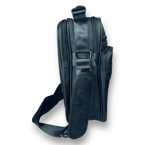 Сумка через плечо Star Dragon с двумя основными отделениями и четыре дополнительных кармана размер 31*26*9 черный