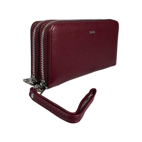 Кошелек женский из экокожи, бордовый, с застежкой на молнии Кошелек женский из экокожи, бордовый, с застежкой на молнии