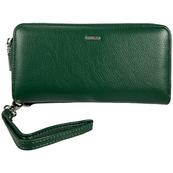 Кошелек женский из кожзама зеленого цвета