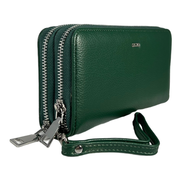 Кошелек женский из кожзама зеленого цвета Кошелек женский из кожзама зеленого цвета