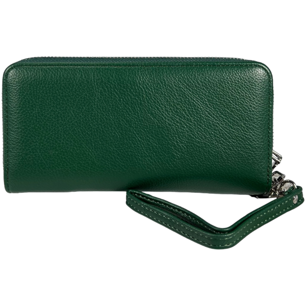 Кошелек женский из кожзама зеленого цвета Кошелек женский из кожзама зеленого цвета