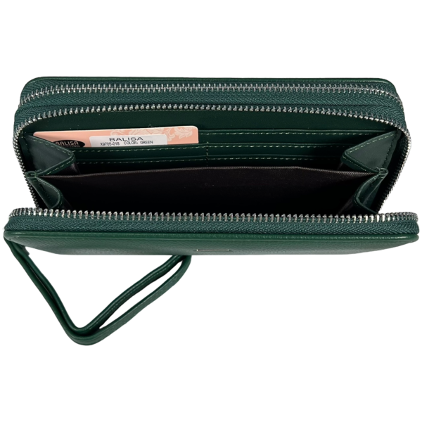 Кошелек женский из кожзама зеленого цвета Кошелек женский из кожзама зеленого цвета