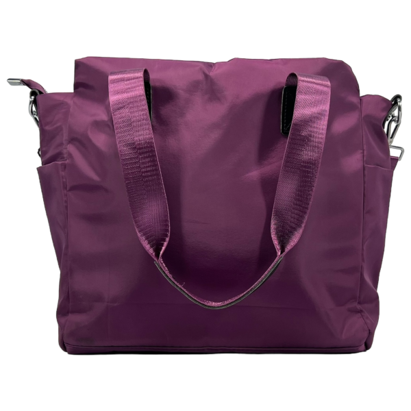 Женская сумка через плечо на три отделения, функциональная, цвет фиолетовый, 14 л.