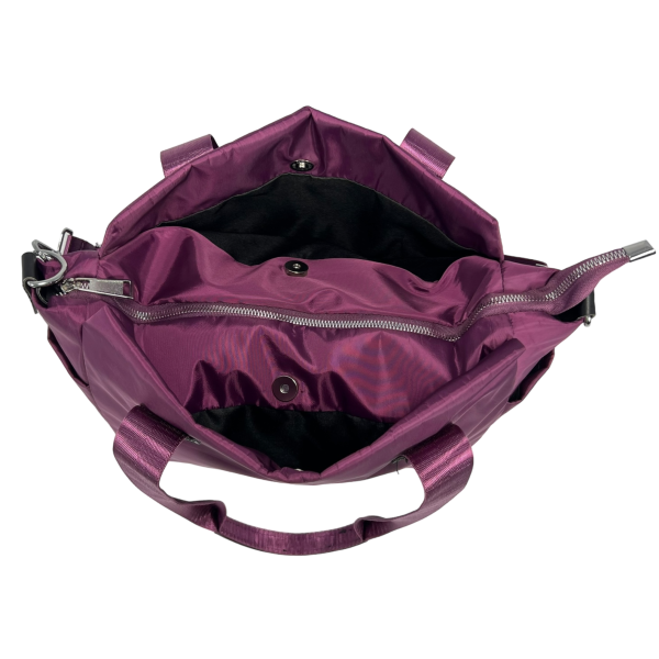 Женская сумка через плечо на три отделения, функциональная, цвет фиолетовый, 14 л. Женская сумка через плечо на три отделения, функциональная, цвет фиолетовый, 14 л.