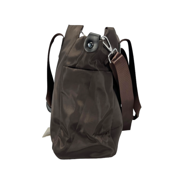 Жіноча сумка через плечо на три отделения, вміщає формат А4, коричневая Жіноча сумка через плечо на три отделения, вміщає формат А4, коричневая