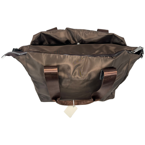 Жіноча сумка через плечо на три отделения, вміщає формат А4, коричневая Жіноча сумка через плечо на три отделения, вміщає формат А4, коричневая