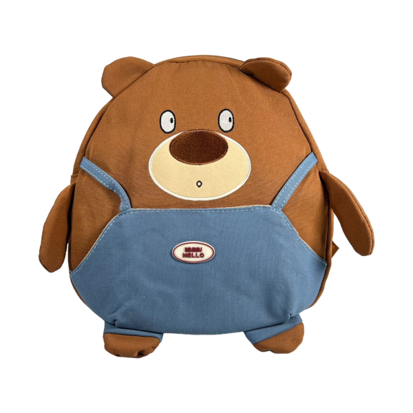 Детский дошкольный рюкзак на одно отделение, коричневый