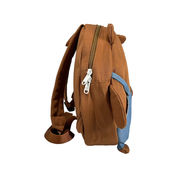 Детский дошкольный рюкзак на одно отделение, коричневый Детский дошкольный рюкзак на одно отделение, коричневый