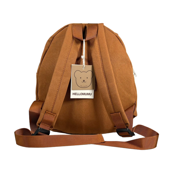 Детский дошкольный рюкзак на одно отделение, коричневый Детский дошкольный рюкзак на одно отделение, коричневый